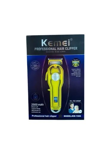 Máquina de Cortar Cabelo Kemei KM-1986 - Profissional