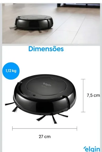 Robô aspirador - aspira e passa pano