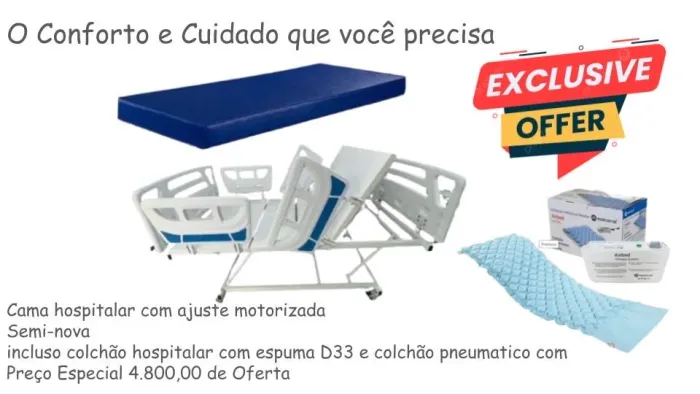 Cama hospitalar motorizada 