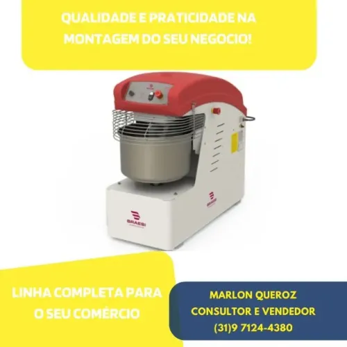Amassadeira Espiral 25KG Braesi Monofásica