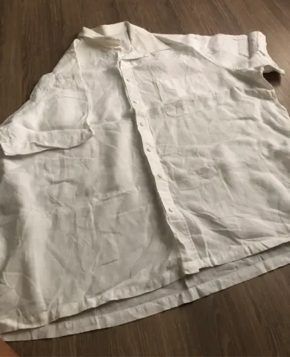 CAMISA BRANCA DE LINHO TAMANHO GG