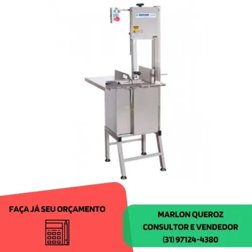 Serra Fita Beccaro Inox com Pé Bivolt profissional