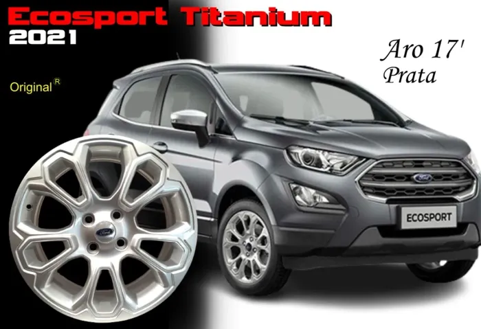 Rodas Originais Ford Ecosport Titanium 2021 Aro 17 Prata