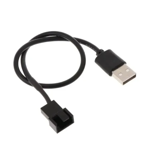 Cabo Adaptador USB Macho Para 3/4 Pinos de Cooler Fan 5v