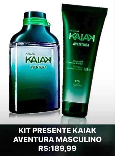 KIT KAIAK AVENTURA MASCULINO R$:189,99