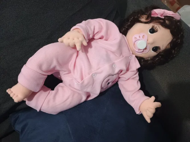 Bebê riborg de tecido feito a mão