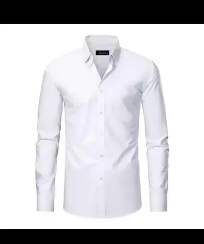 Camisa social nova com etiqueta, nota e embalagem