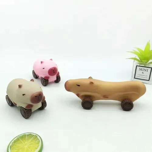 Carrinho Capivara - Capivara Elástico Para Alívio de Amassar Apertar AntiEstresse