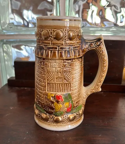 Caneca cerâmica chopp anos 60 vintage