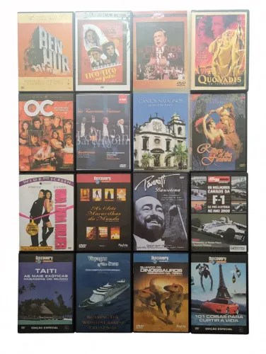 Dvds Usados Variados Lote Com 16 Unidades Originais (Usado)