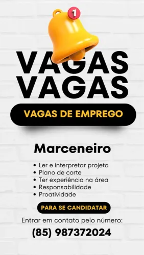 Vaga para Marceneiro