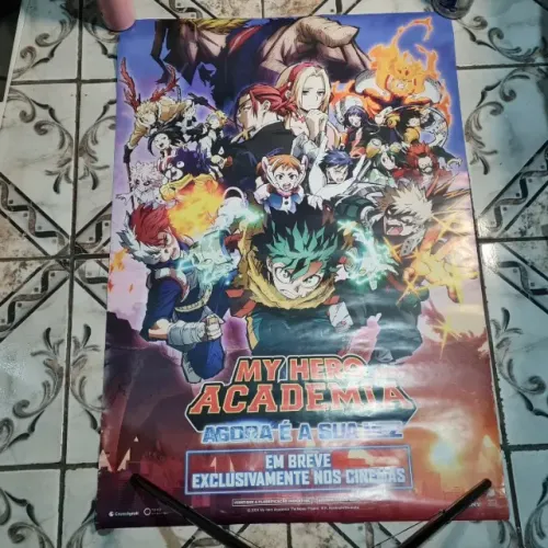 Poster de cinema My Hero Academy anime 