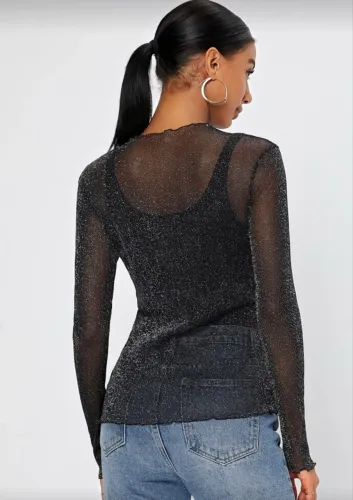 Blusa tela lurex