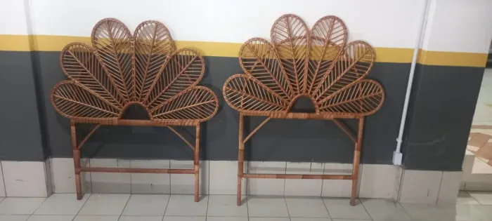 Cabeceira de cama de solteiro- Vime