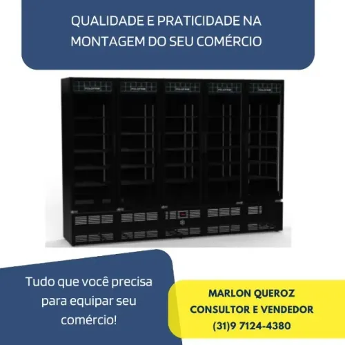 Expositor Refrigerado 5 Portas Polo Frio