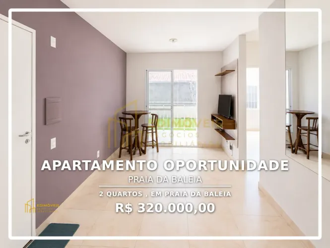 Viva perto da praia! Apartamento térreo na Praia da Baleia à venda