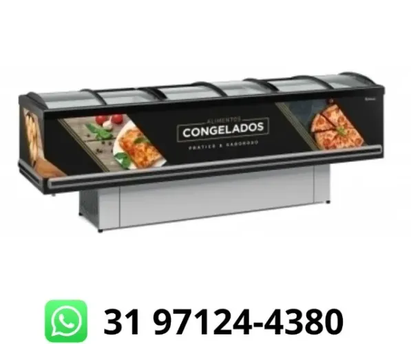 Ilha para Congelados 3M Preta Gelopar