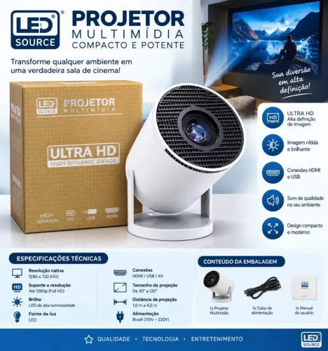 Projetor Android mini