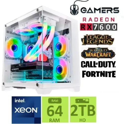 PC Gamer Intel| 64GB| RX7600 OC| 2TB (Vendo\Troco)
