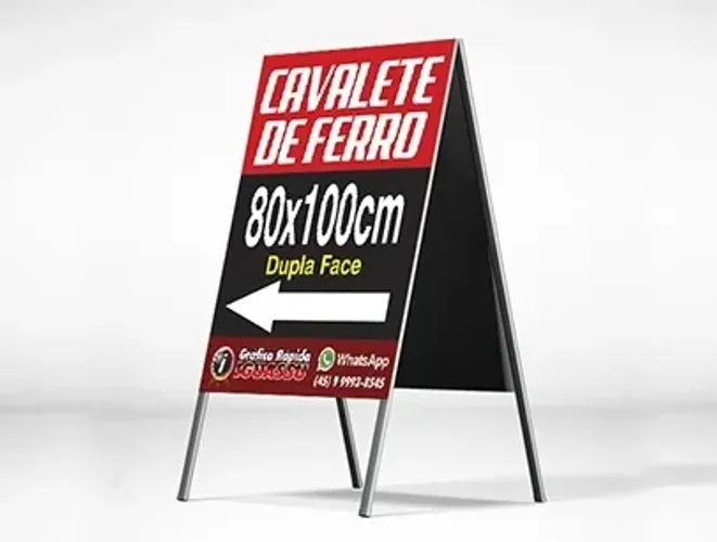 Cavalete Placa Comercial - Divulgar Gráfica 