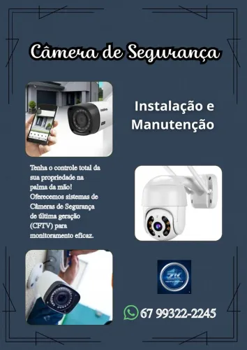 Câmeras de Segurança: Monitore sua casa pelo celular.