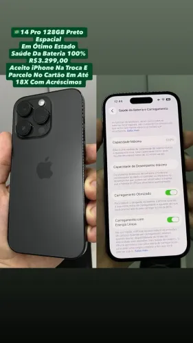 iPhone 14 Pro 128GB Preto Espacial ( Usado )