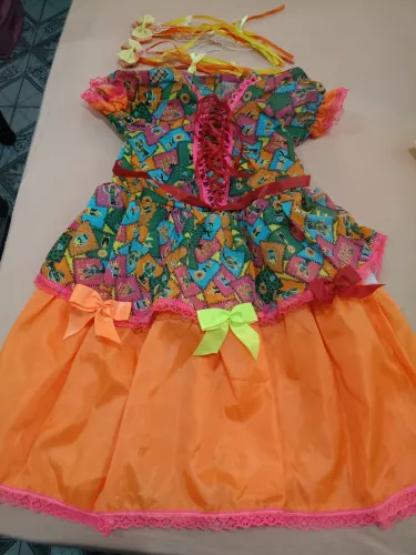 Vestido Junino infantil 