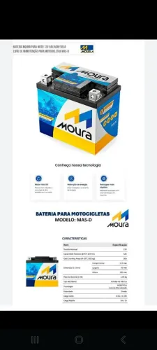 Bateria de Motos 5 Amperes Nova