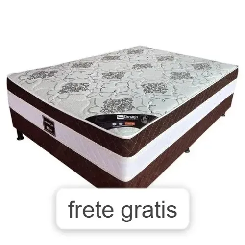 --CAMA BOX MOLA AMERICA 138 X 188 X 64 -CHAMA NO ZAP
