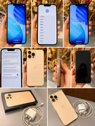 iPhone 13 Pro Max 256GB Gold | Impecável | Caixa Original | 10 x Sem Juros