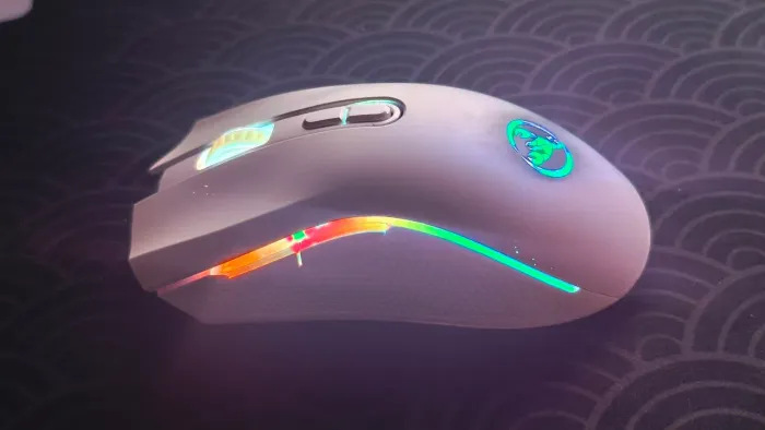 Mouse Gamer Sem Fio HXSJ T69 RGB Branco