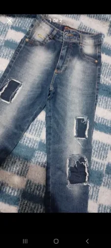 Calça jeans orange denim