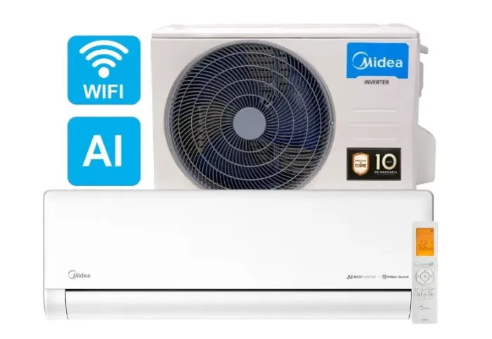 Ar Condicionado 12000 Btus Split Hi Wall Inverter Midea Frio Ai Ecomaster 110v