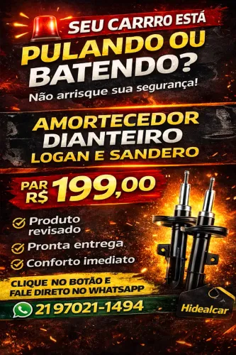 Amortecedor dianteiro Logan e Sandero 