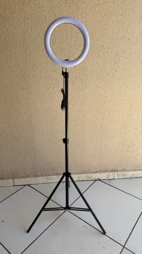 Ring Light 26cm + Tripé 2,10m Completo (Novo na Caixa) - Pronta Entrega