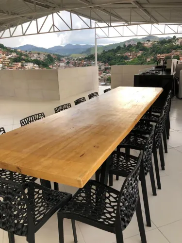 Mesa Rústica 3,5 metros - 12 Cadeiras Gruvyer