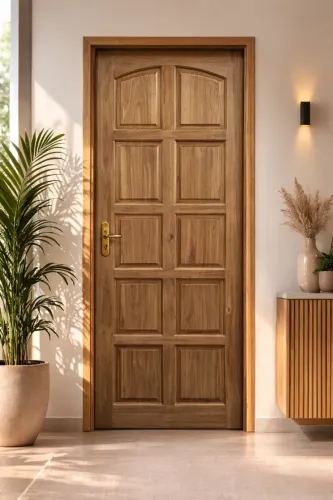 PORTA TOPÁZIO MACIÇA - 87X215 - Completa