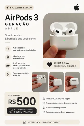 Airpods 3 geração