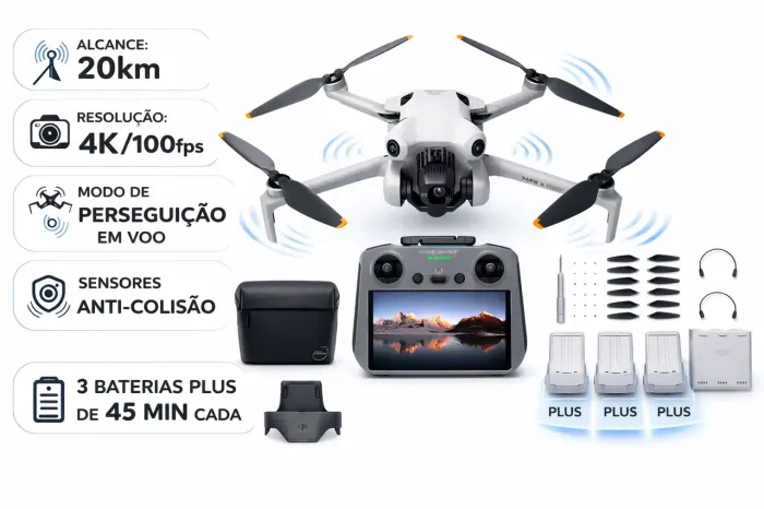 DJI MINI 4 PRO versão TOPO DE LINHA (NOVO e LACRADO)