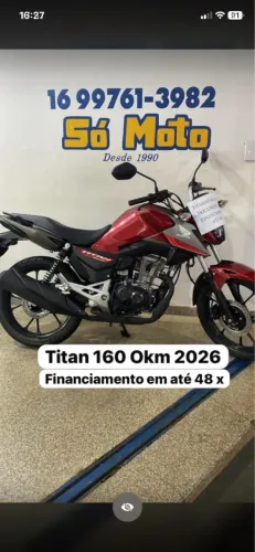 TITAN 160 Okm 2026 garantia Honda até 2029