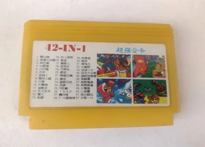 42 Em 1 - Cartucho Repro Para Nes Nintendinho 60 Pinos
