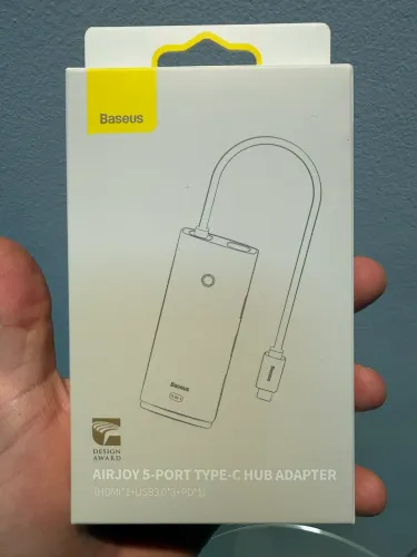 Hub USB-C Baseus 5 Em 1 Hdmi 4k Usb 3.0 Power Delivery 100w