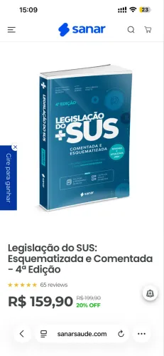 Livro Legislação do SUS: Esquematizada e Comentada - 4ª Edição