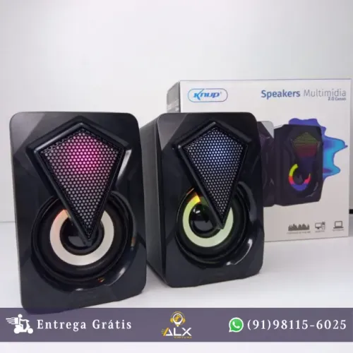 Caixa de Som Gamer Speaker 2.0 6w Rms P2 Usb para Pc/notebook Controle *ENTREGA GRÁTIS*