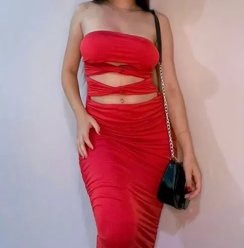 Vestido vermelho tubinho 