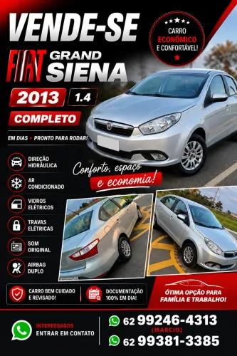 Fiat Grand Siena Attrac. 1.4 EVO F.flex 8V 2013