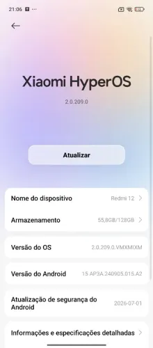 Vendo um celular redmi 12 128 gigas tá meio tricando atrás mais vai capinha anti queda
