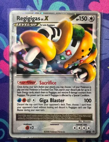 Carta Regigigas LV X Prime HP Pokemon TCG