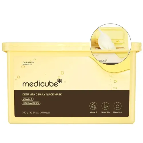 Máscaras faciais Medicube Deep Vita C Daily Quick - 30 folhas