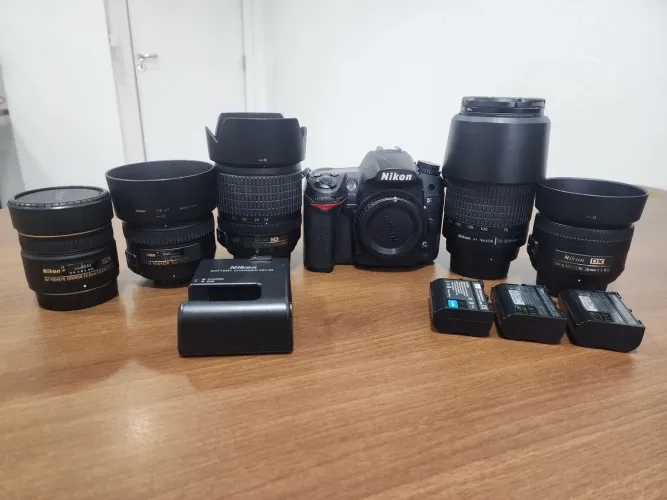 Kit Nikon D7000 + 5 lentes | 69 mil cliques | Revisada | 3 baterias 